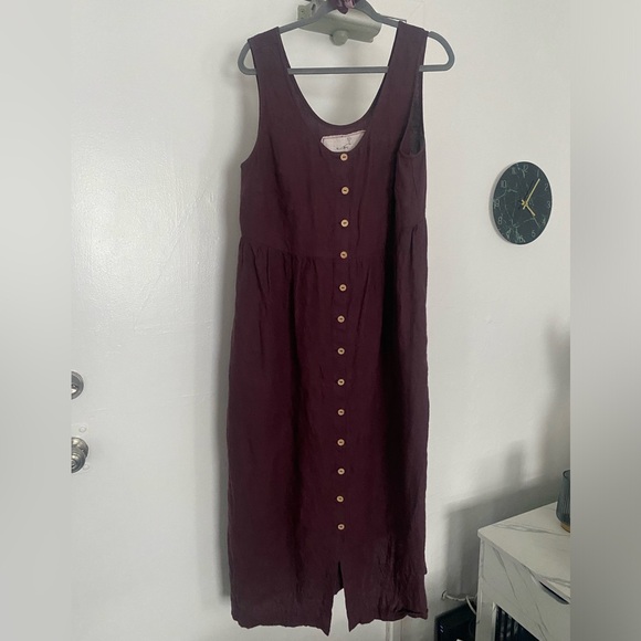 SOLD ALREADY— Purple Linen Dress by Not Perfect Linen— EUC - Picture 2 of 6